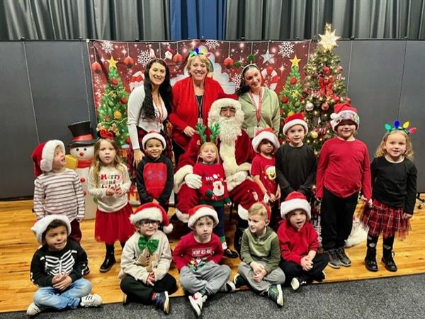 Mrs. Williams' class meets Santa!